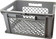 SSI Schaefer - 0.7 Cu Ft, 33 Lb Load Capacity Gray Polypropylene Tote Container - Stacking, 15.8" Long x 11.9" Wide x 8.7" High - Best Tool & Supply