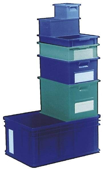 SSI Schaefer - 0.74 Cu Ft, 33 Lb Load Capacity Green Polyethylene & Conductive PP Tote Container - Stacking, 18.4" Long x 12-1/2" Wide x 7.9" High - Best Tool & Supply