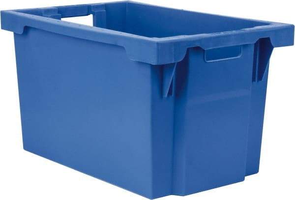 SSI Schaefer - 2.19 Cu Ft, 66 Lb Load Capacity Blue Polypropylene Tote Container - Stacking, Nesting, 23.7" Long x 15.8" Wide x 13.8" High - Best Tool & Supply