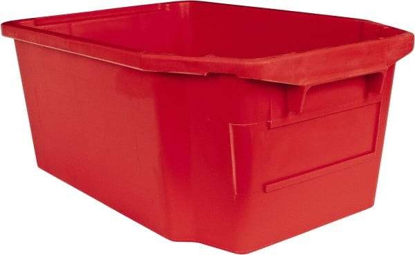 SSI Schaefer - 1.59 Cu Ft, 44 Lb Load Capacity Red Polypropylene Tote Container - Stacking, Nesting, 23.7" Long x 15.8" Wide x 9.9" High - Best Tool & Supply