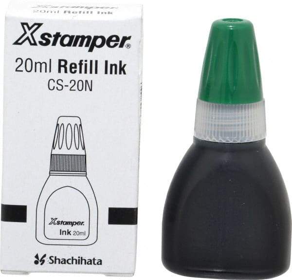 Value Collection - Rubber Stamp Accessories Type: Refill Ink Color: Green - Best Tool & Supply