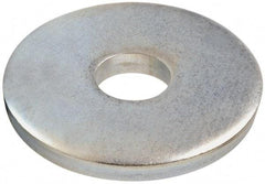 Gibraltar - 3/4" Screw, Steel Fender Flat Washer - 13/16" ID x 3" OD, 1/8" Thick, Zinc-Plated Finish - Best Tool & Supply