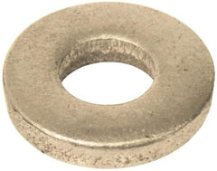 Gibraltar - 3/8" Screw, Grade 12L14 Case Hardened Steel Standard Flat Washer - 13/32" ID x 7/8" OD, 1/8" Thick, Nickel-Plated Finish - Best Tool & Supply