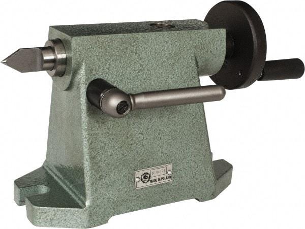 Bison - 4.92" Centerline Height, Tailstock - 2MT Tailstock Taper, Use with 6" Horizontal/Vertical Indexing Super Spacers - Best Tool & Supply