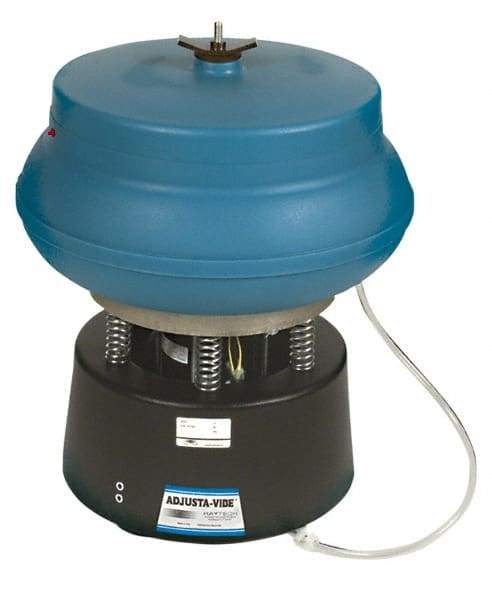 Raytech - 0.75 Cu Ft, 1/3 hp, Wet/Dry Operation Vibratory Tumbler - Adjustable Amplitude, Flow Through Drain - Best Tool & Supply