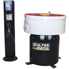 Made in USA - 2 hp, Wet/Dry Operation Vibratory Tumbler - Adjustable Amplitude, Flow Through Drain - Best Tool & Supply