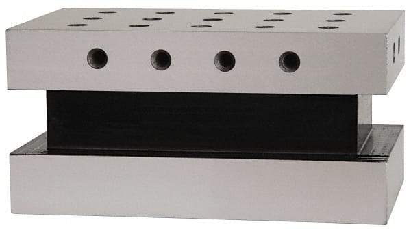 Suburban Tool - 3-1/2" Wide x 6" Deep x 3" High Steel Precision-Ground Angle Plate - Standard Plate, Machined Holes on Surface, Open End, Single Plate - Best Tool & Supply