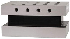 Suburban Tool - 3-1/2" Wide x 6" Deep x 3" High Steel Precision-Ground Angle Plate - Standard Plate, Machined Holes on Surface, Open End, Single Plate - Best Tool & Supply