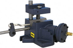 Heinrich - 1/8 to 3/4" Vee Capacity, Air Cross Hole Jig - 7-1/2" Long x 6-1/16" Wide x 5-1/4" High, 5/16 & 1/2" ID of Furnished Liners - Best Tool & Supply