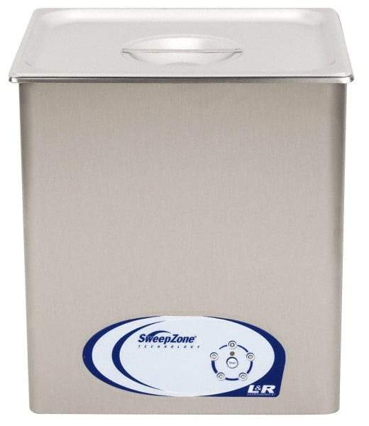 L&R Ultrasonic - Bench Top Solvent-Based Ultrasonic Cleaner - 1.5 Gal Max Operating Capacity, Stainless Steel Tank, 117 Input Volts - Best Tool & Supply