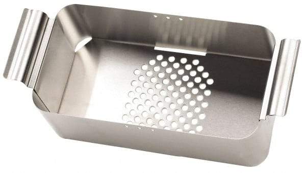 L&R Ultrasonic - Stainless Steel Parts Washer Basket - 6" High x 228.6mm Wide x 393.7mm Long, Use with Ultrasonic Cleaners - Best Tool & Supply