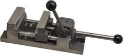 Heinrich - 3" Jaw Opening Capacity x 1-1/4" Throat Depth, Horizontal Drill Press Vise - 3" Wide Jaw, Stationary Base, Standard Speed - Best Tool & Supply