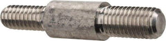 Schaefer Brush - 1-1/2" Long, 12-24 Male, Aluminum Adapter - 1/4" Diam, 1/4-28 Male, For Use with Steel Rods - Best Tool & Supply