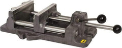 Heinrich - 8-3/16" Jaw Opening Capacity x 2" Throat Depth, Horizontal Drill Press Vise - 8" Wide x 8-3/16" High Jaw, Stationary Base, Standard Speed - Best Tool & Supply