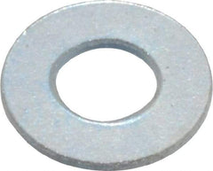 Value Collection - M2.5 Screw, Grade 8 Steel Standard Flat Washer - 2.7mm ID x 6mm OD, 0.5mm Thick, Zinc-Plated Finish - Best Tool & Supply