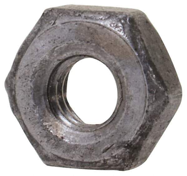 Value Collection - M2.5x0.45 Steel Right Hand Hex Nut - 4mm Across Flats, 1.6mm High, Uncoated - Best Tool & Supply