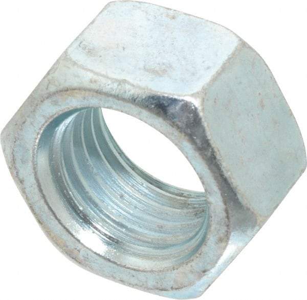 Value Collection - M22x2.50 Steel Right Hand Hex Nut - 32mm Across Flats, 18mm High, Zinc-Plated Finish - Best Tool & Supply