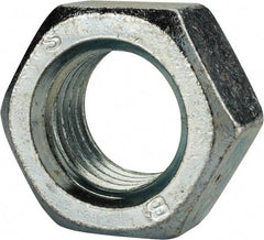 Value Collection - M27x3.00 Steel Right Hand Hex Nut - 41mm Across Flats, 22mm High, Zinc-Plated Finish - Best Tool & Supply