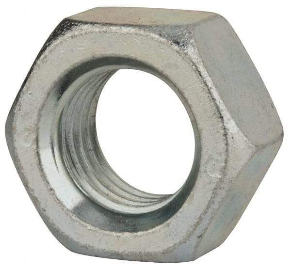 Value Collection - M30x3.50 Steel Right Hand Hex Nut - 46mm Across Flats, 24mm High, Zinc-Plated Finish - Best Tool & Supply