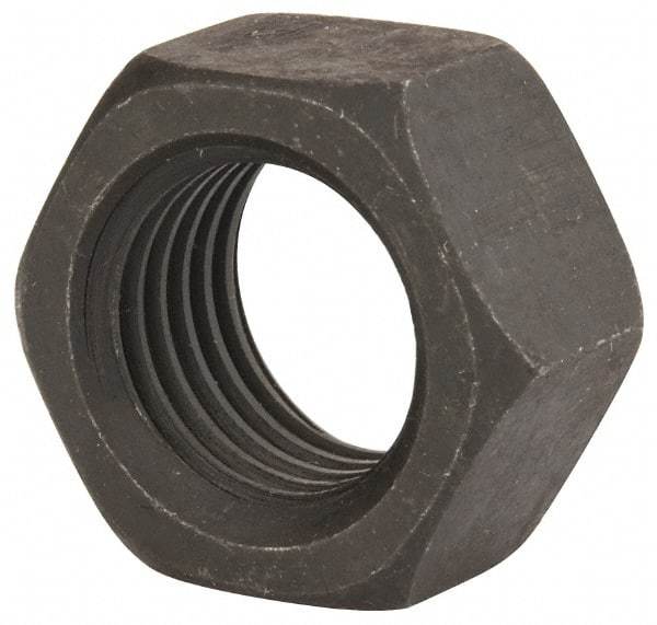 Value Collection - M22x2.50 Steel Right Hand Hex Nut - 32mm Across Flats, 18mm High, Uncoated - Best Tool & Supply