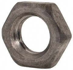 Value Collection - M14x2.00 Steel Right Hand Hex Jam Nut - 22mm Across Flats, 7mm High, Uncoated - Best Tool & Supply