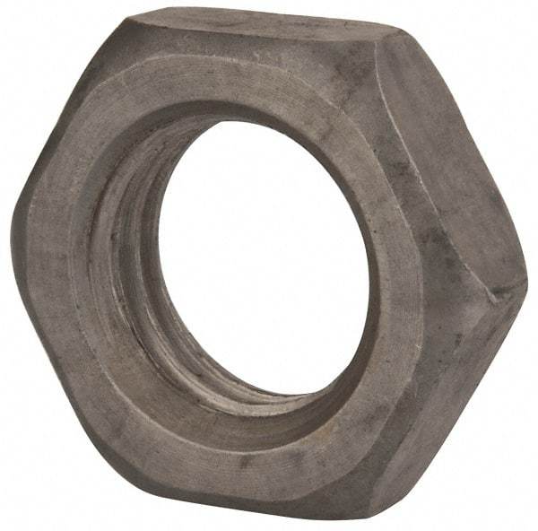 Value Collection - M24x3.00 Steel Right Hand Hex Jam Nut - 36mm Across Flats, 12mm High, Uncoated - Best Tool & Supply