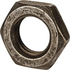 Value Collection - M30x3.50 Steel Right Hand Hex Jam Nut - 46mm Across Flats, 15mm High, Uncoated - Best Tool & Supply