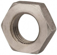 Value Collection - M36x4.00 Steel Right Hand Hex Jam Nut - 55mm Across Flats, 18mm High, Uncoated - Best Tool & Supply