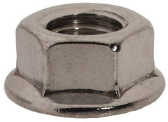 Value Collection - 3/8-24, 3/4" Flange Diam, Serrated Flange Nut - Grade 18-8 Stainless Steel, Uncoated Finish, 0.347" Flange Height - Best Tool & Supply