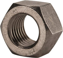 Value Collection - 1-3/8 - 6 UNC Stainless Steel Right Hand Hex Nut - 2-1/16" Across Flats, 1-11/64" High, Uncoated - Best Tool & Supply