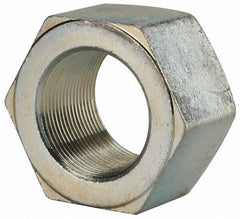 Value Collection - 1-3/4 - 12 UN Steel Right Hand Hex Nut - 2-5/8" Across Flats, 1-1/2" High, Zinc Clear Finish - Best Tool & Supply