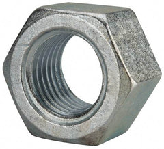 Value Collection - 2 - 4-1/2 UNC Steel Right Hand Hex Nut - 3" Across Flats, 1-23/32" High, Zinc Clear Finish - Best Tool & Supply