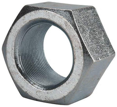 Value Collection - 2-12 UN Steel Right Hand Hex Nut - 3" Across Flats, 1-23/32" High, Zinc Clear Finish - Best Tool & Supply