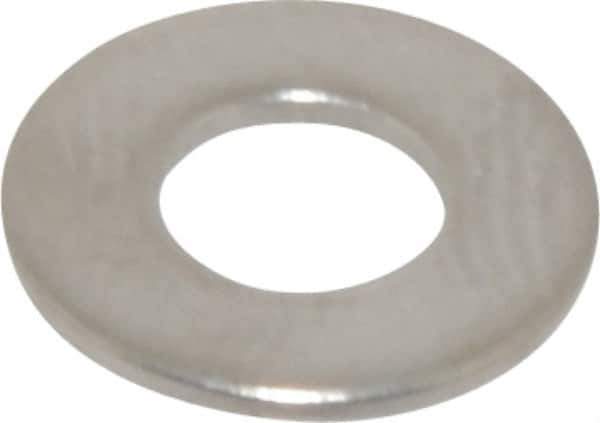 Value Collection - #8 Screw, Grade 316 Stainless Steel Standard Flat Washer - 11/64" ID x 3/8" OD, 0.031" Thick, Plain Finish - Best Tool & Supply