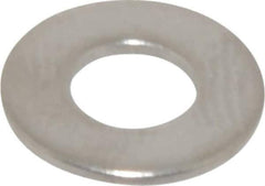 Value Collection - #8 Screw, Grade 316 Stainless Steel Standard Flat Washer - 11/64" ID x 3/8" OD, 0.031" Thick, Plain Finish - Best Tool & Supply