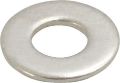 Value Collection - #10 Screw, Grade 316 Stainless Steel Standard Flat Washer - 7/32" ID x 1/2" OD, 0.049" Thick, Plain Finish - Best Tool & Supply