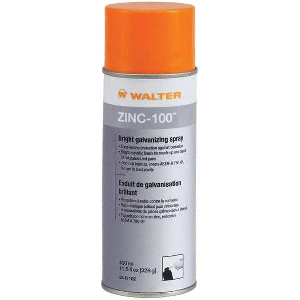 WALTER Surface Technologies - 11.5 oz Zinc Cold Galvanizing Compound - Comes in Aerosol, Food Grade - Best Tool & Supply