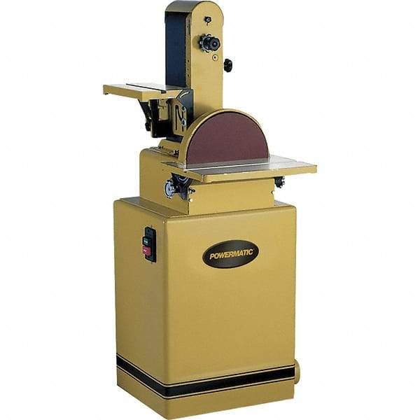 Powermatic - 48 Inch Long x 6 Inch Wide Belt, 12 Inch Diameter, Combination Sanding Machine - 3/4 HP, Single Phase - Best Tool & Supply