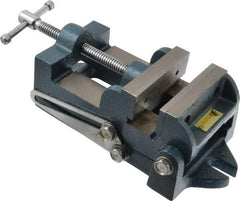 Interstate - 3-3/4" Jaw Opening Capacity x 1-3/4" Throat Depth, Angle Drill Press Vise - 4-1/2" Wide x 1.62" High Jaw, Stationary Base, Standard Speed, 10-15/16" OAL x 3.7" Overall Height, Cast Iron - Best Tool & Supply