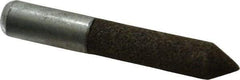 Grier Abrasives - 1/2" Diam 80 Grit 60° Included Angle Center Lap - Aluminum Oxide, Medium Grade, Extra Hard Density, Shank Mounted - Best Tool & Supply