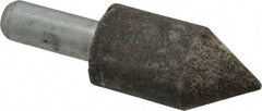 Grier Abrasives - 1" Diam 150 Grit 60° Included Angle Center Lap - Aluminum Oxide, Very Fine Grade, Extra Hard Density, Shank Mounted - Best Tool & Supply