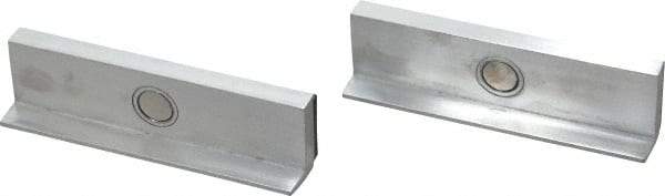 Wilton - 4" Jaw Width, Rubber Covered Aluminum, Vise Jaw Cap - Magnetic Attachment - Best Tool & Supply