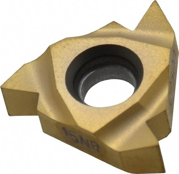 Seco - 16NR Internal Right Hand 8 NPT Laydown Threading Insert - Grade CP500, TiAlN/TiN Coated Carbide - Best Tool & Supply