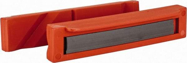 Flexbar - 5" Jaw Width, Nylon, Bowed Vise Jaw Cap - Magnetic Attachment - Best Tool & Supply