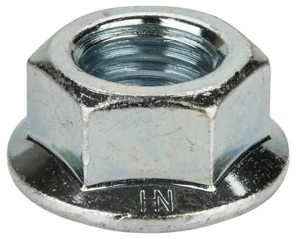 Value Collection - 3/4-10, 1-1/2" Flange Diam, Serrated Flange Nut - Grade Grade 2 Steel, Zinc-Plated Finish, 0.675" Flange Height - Best Tool & Supply