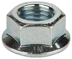 Value Collection - 3/4-10, 1-1/2" Flange Diam, Serrated Flange Nut - Grade Grade 2 Steel, Zinc-Plated Finish, 0.675" Flange Height - Best Tool & Supply