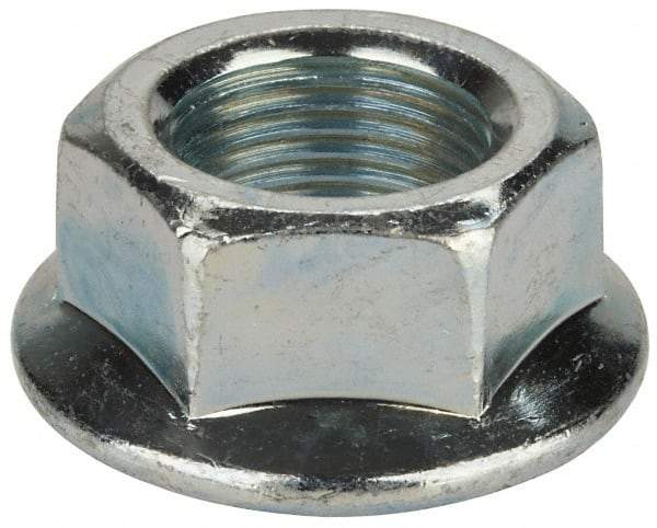 Value Collection - 3/4-16, 1-1/2" Flange Diam, Serrated Flange Nut - Grade Grade 2 Steel, Zinc-Plated Finish, 0.675" Flange Height - Best Tool & Supply