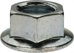 Value Collection - 7/8-9, 1.682" Flange Diam, Serrated Flange Nut - Grade Grade 2 Steel, Zinc-Plated Finish, 1.513" Flange Height - Best Tool & Supply