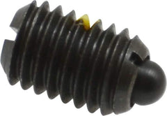 Gibraltar - 1/2-13, 3/4" Thread Length, 0.151" Plunger Projection, Steel Threaded Spring Plunger - 1/4" Max Plunger Diam, 0.75" Plunger Length, 1.75 Lb Init End Force, 5.5 Lb Final End Force - Best Tool & Supply