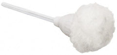 PRO-SOURCE - 12" OAL Toilet Bowl Mop - Acrylic Bristles, 2" Bristle Length, 13" Plastic Handle, White - Best Tool & Supply